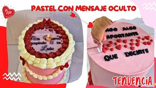 Pasteles en TENDENCIA que revelan un mensaje Secreto  Perfecto para dia de los enamorados [upl. by Gombach]