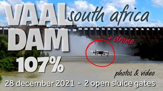 south africa  vaal dam 2 open sluice gates [upl. by Reinar]