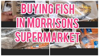 Buying Fish in Morrisons Supermarket  Uk [upl. by Warram659]