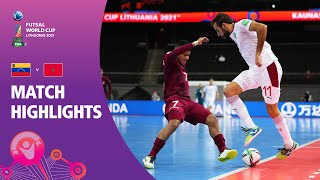 Venezuela v Morocco  FIFA Futsal World Cup 2021  Match Highlights [upl. by Ylerebmik292]