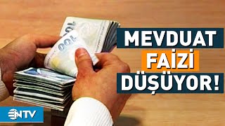 Vadeli Mevduat Faizleri Geriliyor  NTV [upl. by Alyahsat]