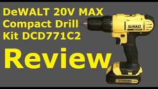 Dewalt 20V Max Compact Drill DCD771 Review [upl. by Kluge]