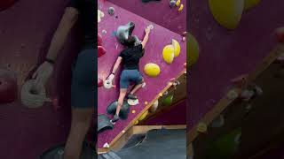 Gotta Commit When There’s an Audience 😅 v5v6 bouldering problem [upl. by Nwahsem]