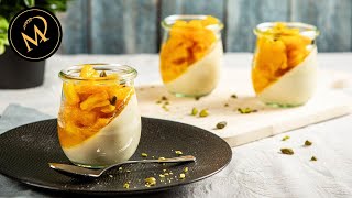 Panna Cotta mit Ananas  schnelles einfaches und veganes Rezept [upl. by Verdie875]