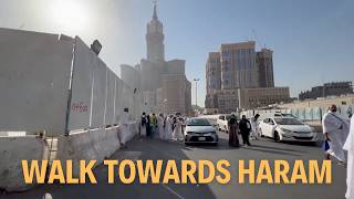 30th Floor AlKiswah Towers to Haram Gate via Shuttle Bus Service umrah2023 makkah asmr [upl. by Hajan77]