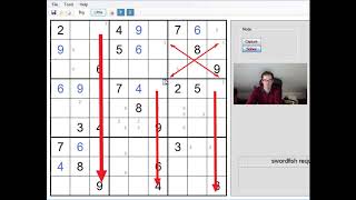 Advanced Sudoku A Double Swordfish [upl. by Kayle]