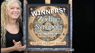 WINNER Announcement  July 2024 Painting Contest Winners  ALL Skill Level Artist Competition [upl. by Yahsram]