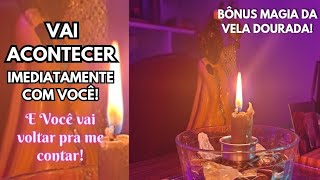 VOCÊ ASSISTE E ACONTECE IMEDIATAMENTE COM VOCÊ tarot [upl. by Lauree]