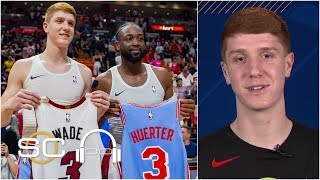 Dwyane Wade jersey exchange a special moment for Hawks guard Kevin Huerter  SC with SVP [upl. by Theda]