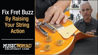 Quick Fix to Eliminate Guitar Fret Buzz  Raise Your String Action [upl. by Neelhtakyram]