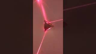 Dispersion of light experiment through a prism and laser light [upl. by Seltzer]