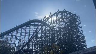 Twister Timber Ride at Kings Dominion 2023 [upl. by Hills]