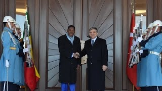 Benin Cumhurbaşkanı Yayi Çankaya Köşkünde11122013 [upl. by Neelehtak]