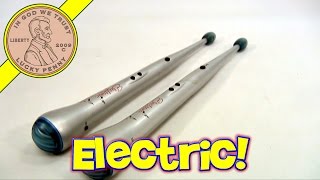 BatteryPowered Electronic LightUp Toy Drum Sticks  Percussion Sound Effects Music [upl. by Llenoil]