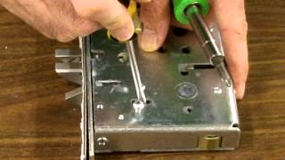 PDQ Mortise Lock Changing the Handing Lock BodyMP4 [upl. by Harbird]