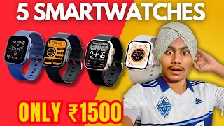 5 Best Smartwatch under 1500 In 2024  Best for 2024  tech smartphone [upl. by Merline]