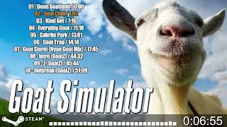 Goat Simulator OST  2014  PC  complete soundtrack in one video [upl. by Aihsei]