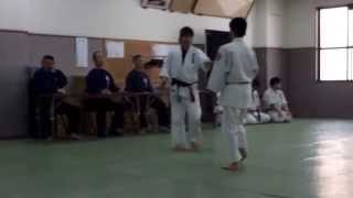 Shodokan aikido grading Nigiri Gaeshi Jodan no Tsukuri [upl. by Atiekal311]