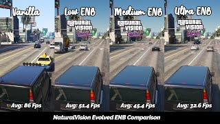 GTA V NaturalVision Evolved ENB Comparison Part 1 FPS Benchmark  Performance Boost [upl. by Darleen426]