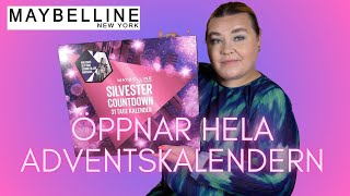 ÖPPNAR MAYBELLINE ADVENTSKALENDER 2023 [upl. by Dolloff194]