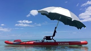 Saturn SUP paddle board luxury edition with chair and umbrella [upl. by Bakki]