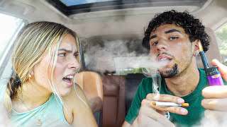 Cigarette Prank On Girlfriend [upl. by Cassandra447]