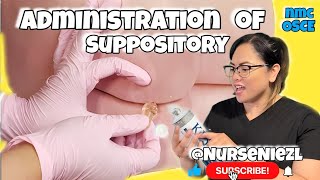 ADMINISTRATION OF SUPPOSITORY  NMC OSCE UK 🇬🇧 nurseniezl niezl2023 jenuinehappiniz uknurse [upl. by Gnet338]