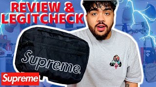 SUPREME Fw18 SHOULDER BAG REVIEW amp LEGIT CHECK Fw18 Week 1 [upl. by Ianahs]