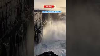 Deadly waves attack the mountains 2024 HD foryou youtubeshorts youtube mountains sea waves [upl. by Nan]