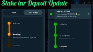 BIG INR DEPOSIT UPDATE ON STAKE  Stake inr DEPOSIT Problem [upl. by Mayyahk]