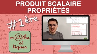 Utiliser les formules symétrie bilinéarité du PRODUIT SCALAIRE  Première [upl. by Nork586]