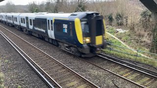 Class 450 Desiro  450087  450052  South Western Railway [upl. by Katrina620]