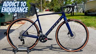 ENDURANCE BIKE DONE RIGHT 2022 SCOTT ADDICT 10 THIS BIKE EATS MILES [upl. by Salvador]