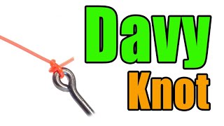 Davy Knot  Super Simple amp Easy Fishing Knot For Flies and Lures [upl. by Hanavas718]