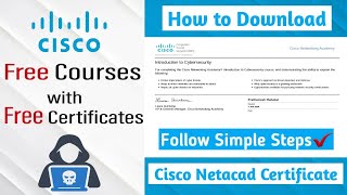 How to Download Certificate from Cisco Netacad  Cisco Networking Academy [upl. by Skipp]