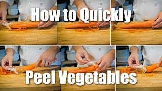 How To Peel Vegetables Quickly And Efficiently [upl. by Osnofledi658]