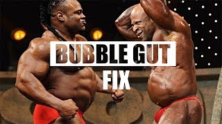 BUBBLE GUT Distended Stomach issue in Bodybuilding SOLUTIONS [upl. by Fairleigh]