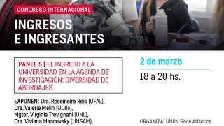 Congreso Internacional quotIngresos e ingresantes a la Universidadquot [upl. by Rein]