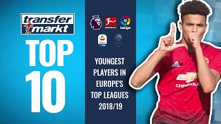 Youngest Players in Europes Top Leagues 201819 [upl. by Atnuahs749]