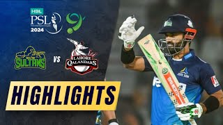 Multan Sultans vs Lahore Qalandars Match 7 Highlights  Psl Highlights 2024  Psl Highlights Today [upl. by Eniamreg]