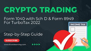 TurboTax 2022 Form 1040  Enter Cryptocurrency Gains and Losses [upl. by Denna489]