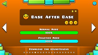 Geometry Dash  Base After Base All Coins [upl. by Lerej675]