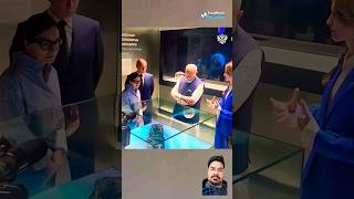 Moscow PM Modi amp President Putin at ROSATOM Pavilion in VDNKh exhibition centre  shorts modi [upl. by Niemad]