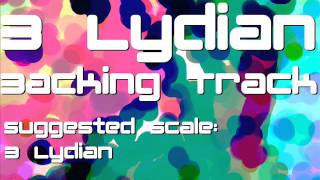 B Lydian Backing Track Slow Spacey Atmospheric [upl. by Aihpos]