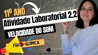 Atividade Laboratorial 22 velocidade do som  Aula 9  Física 11° ano [upl. by Alfonso]