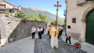 Marcia Sotto la Doppia Aquila Banda di Barrea 11824 Civitella Alfedena AQ Festa di San Nicola [upl. by Hengel]