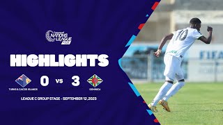 Highlights  Turks amp Caicos vs Dominica  202324 Concacaf Nations League [upl. by Elleinet]