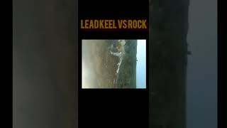 Lead Keel Vs Rock  Aftermath Inspection Bonus phone recovery boston bostonharbor boating scuba [upl. by Ayerim304]