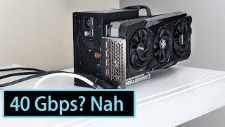 Thunderbolt eGPU bandwidth limit explained  RTX 4090  13700H [upl. by Karlise213]