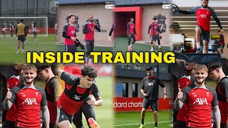 Inside Liverpool Training session 🔥 Last training session for the weekend in AXA training center [upl. by Gefen]